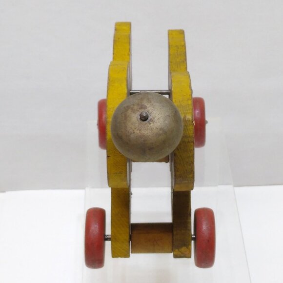 Fisher Price Walt Disney's Pinocchio's Donkey Wooden Pull Toy #494 Vintage RARE - Picture 3 of 10